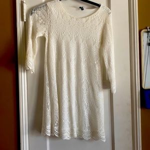 Cream lace dress
